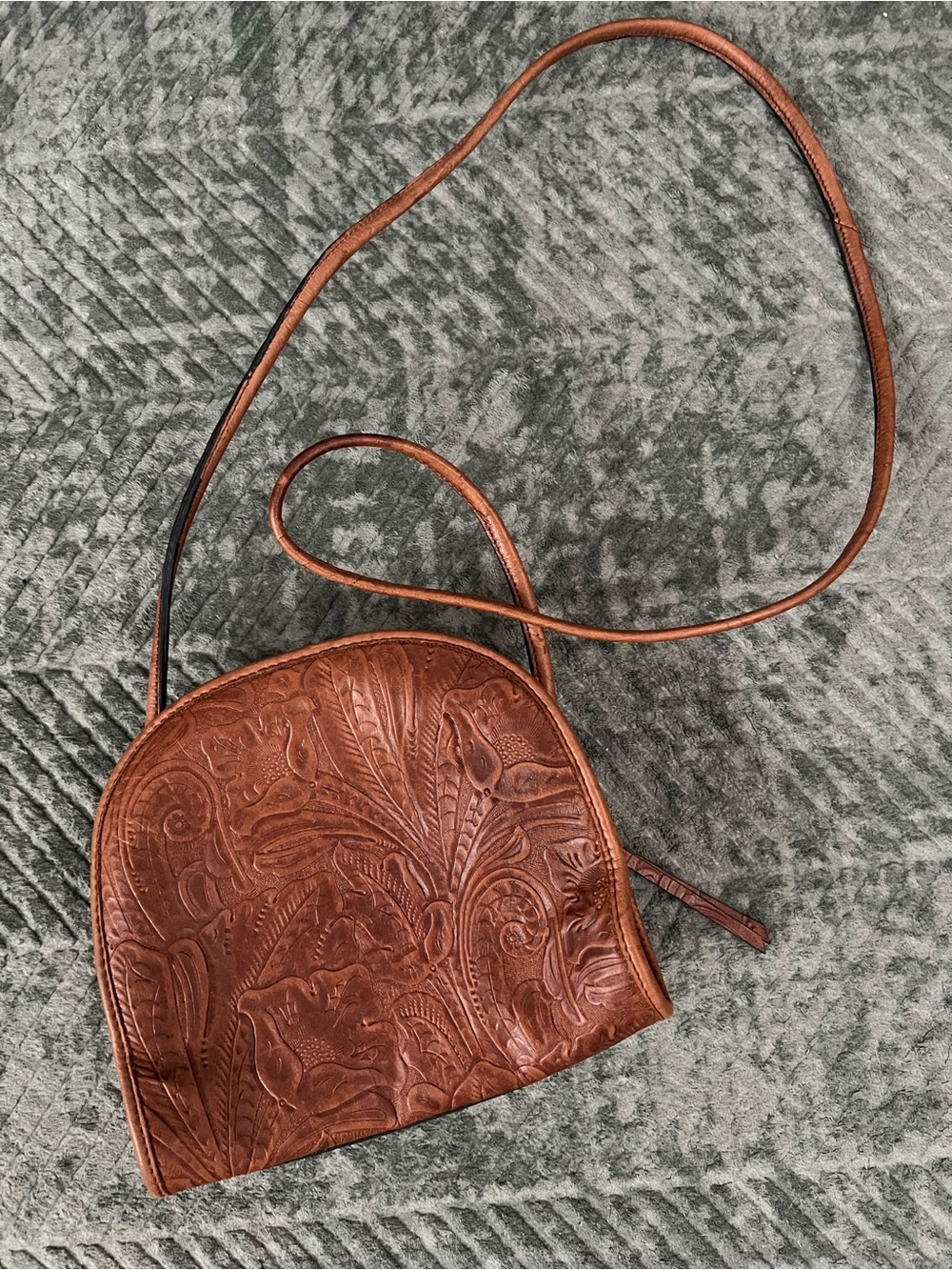 Margot hand Tooled Leather Crossbody Bag - Women's Shoulder Purse